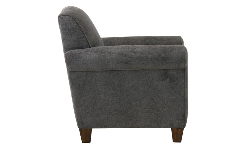 Gray armchair on a white background
